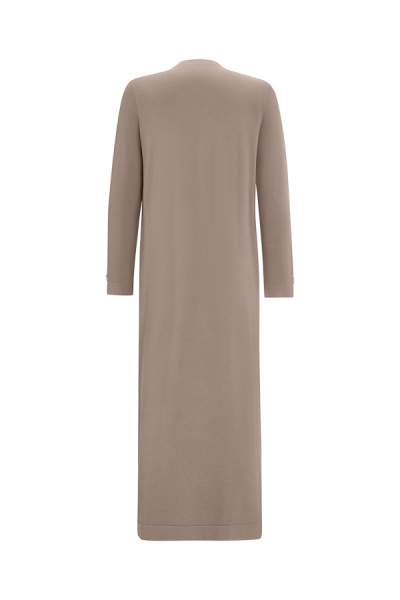 Cepleri Cupro Rahat Kesim Triko Mavi Elbise - 11