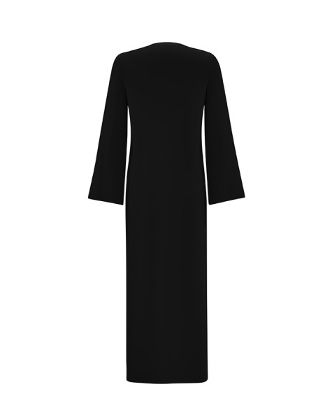 T25Y-4030 Düz Renk Basic Triko Elbise BLACK - MISS DALIDA (1)