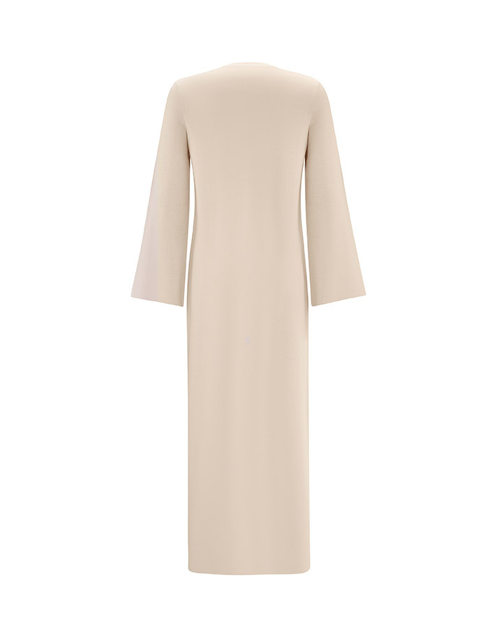T25Y-4030 Solid Color Basic Knitwear Dress - 6