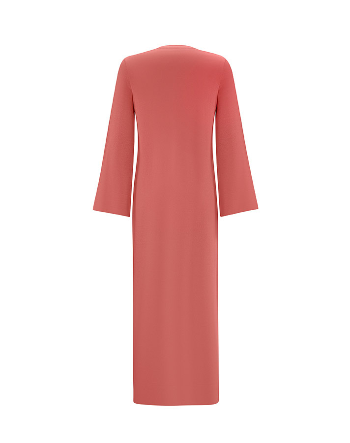 T25Y-4030 Solid Color Basic Knitwear Dress - 8
