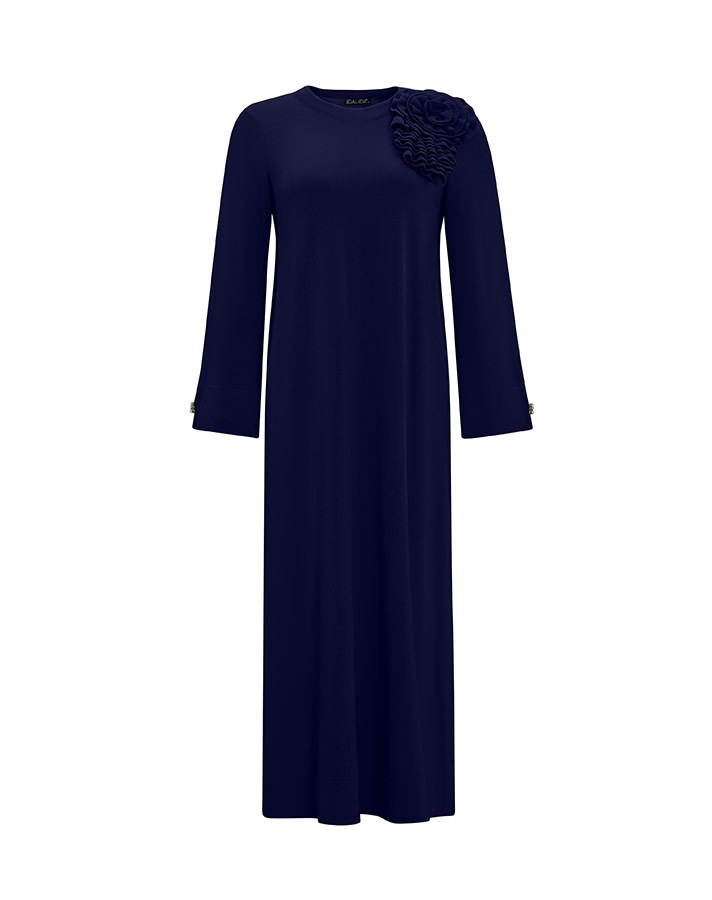 T25Y-4030 Solid Color Basic Knitwear Dress - 10