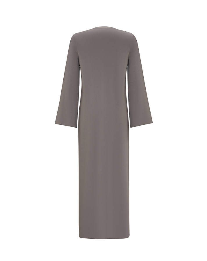 T25Y-4030 Solid Color Basic Knitwear Dress - 12