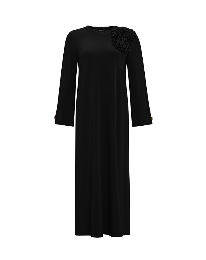 T25Y-4030 Solid Color Basic Knitwear Dress - 13