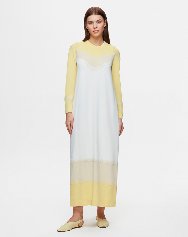 T25Y-4033 Three Color Knitwear Dress - 3
