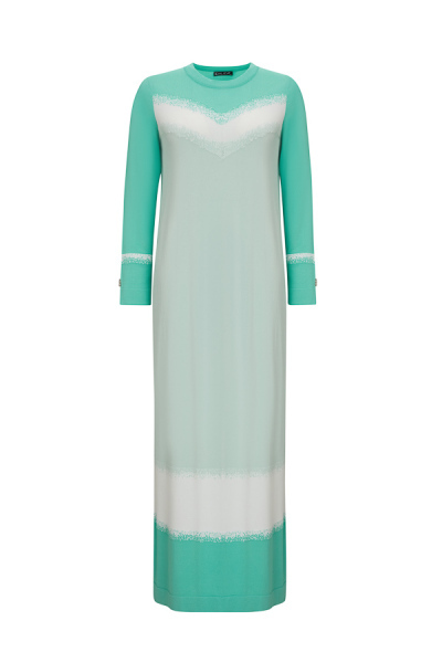 T25Y-4033 Üç Renkli Triko Elbise 1150-MİNT 