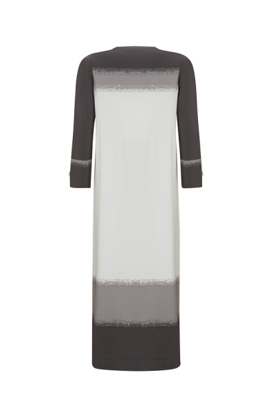 T25Y-4033 Üç Renkli Triko Elbise 1318-ANTHRACITE - 2