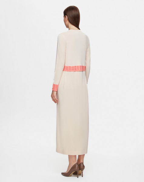 T25Y-4039 Ajur Detaylı Triko Elbise 1081-SALMON - 2