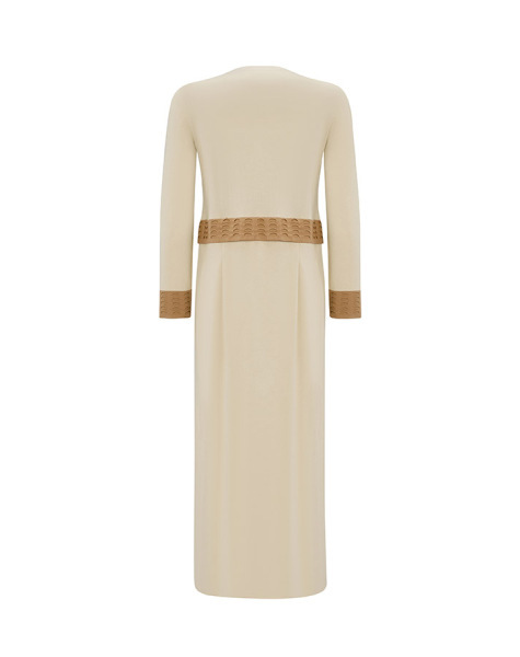 Ajur Detaylı Triko Butter Elbise - 2