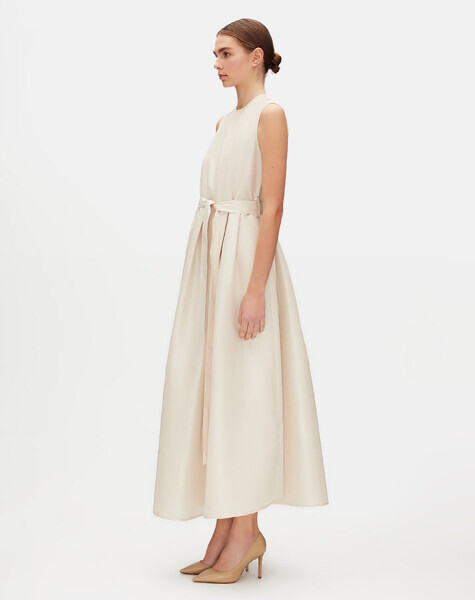 Sleeveless Taffeta Dress - 1