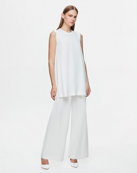 T25Y-6000 Basic Kolsuz Triko Tunik 1012-ECRU 