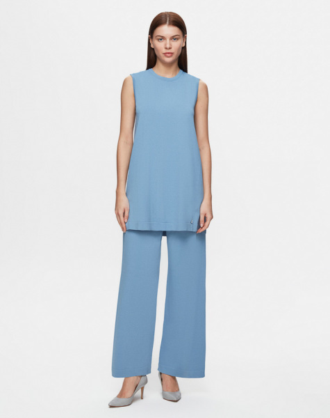 Basic Kolsuz Triko Lavander Tunik - 1