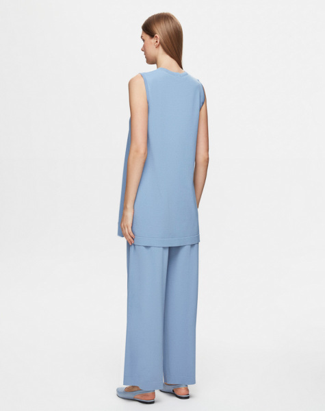 T25Y-6000 Basic Kolsuz Triko Tunik 1186-BLUE - 2