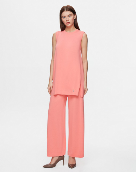 T25Y-6000 Basic Kolsuz Triko Tunik 1325-CORAL 