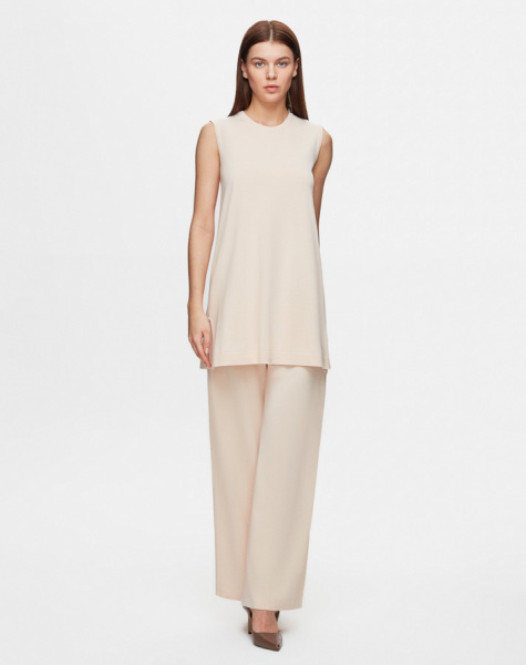 Basic Kolsuz Triko Butter Tunik - 1