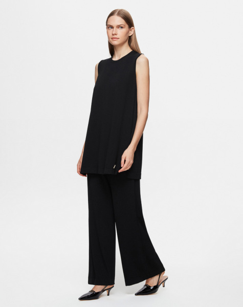 T25Y-6000 Basic Kolsuz Triko Tunik BLACK 