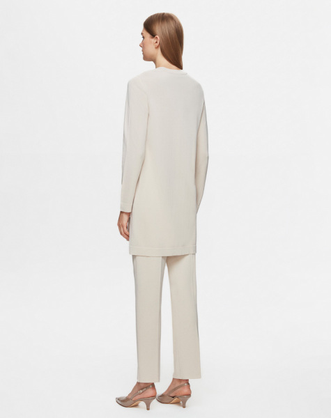 T25Y-6001 Uzun Kollu Basic Triko Tunik 1021-SAND - 3