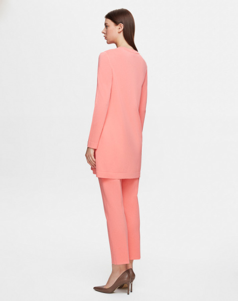 T25Y-6001 Uzun Kollu Basic Triko Tunik 1081-SALMON - 2