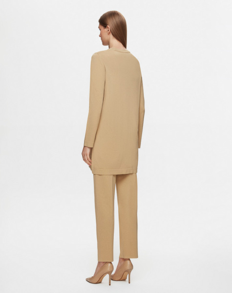 Uzun Kollu Basic Triko Camel Tunik - 3