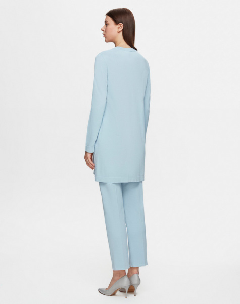 T25Y-6001 Uzun Kollu Basic Triko Tunik 1324-LIGHT BLUE - 3