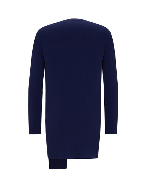 Bekletme Detaylı Asimetrik Kesim Triko 1112-LAVENDER Tunik - 10