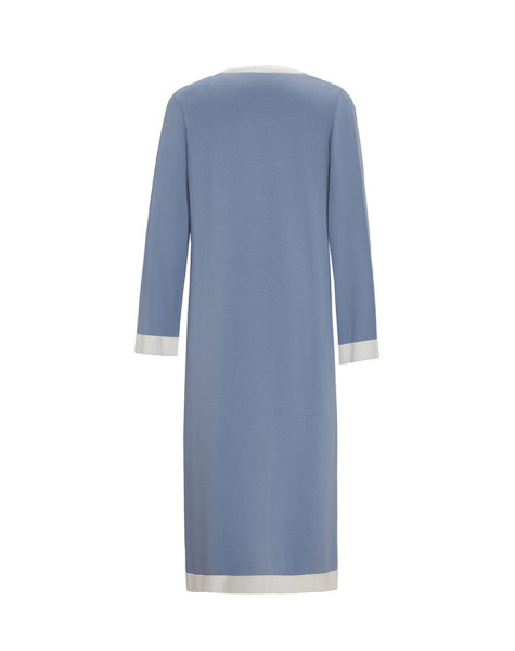 T25Y-6007 V Yaka Uzun Triko Tunik 1112-LAVENDER - 2