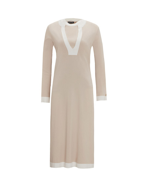 V Yaka Uzun Triko 1179-GREY Tunik - 5