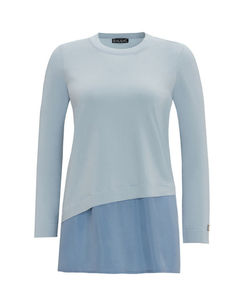 T25Y-6009 Etek Ucu Cupro Asimetrik Kesim Triko Tunik - 6