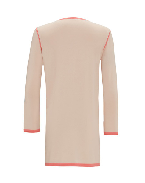 T25Y-6010 Yanları Kıvırmalı Renkli Triko Tunik 1021-SAND - 5