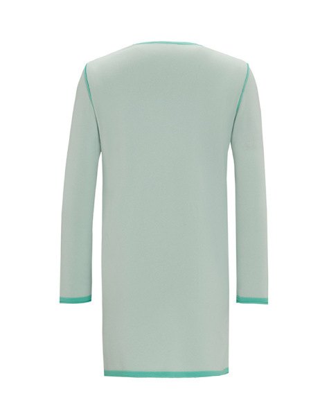 T25Y-6010 Yanları Kıvırmalı Renkli Triko Tunik 1243-LIGHT MİNT - MISS DALIDA (1)
