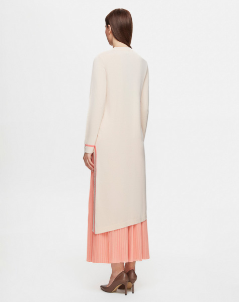 T25Y-6015 Yırtmacı Bekletme Detaylı Uzun Triko Tunik 1081-SALMON - 3