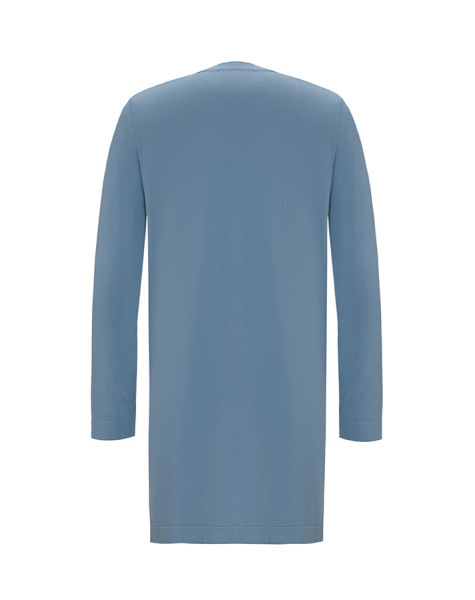 T25Y-6018 Fırça Desenli Triko Tunik 1186-BLUE - 2