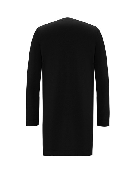 T25Y-6018 Fırça Desenli Triko Tunik BLACK - 2