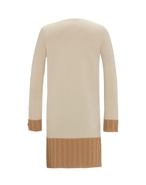 Örgü Teknikli İki Renk Triko Butter Tunik - 2