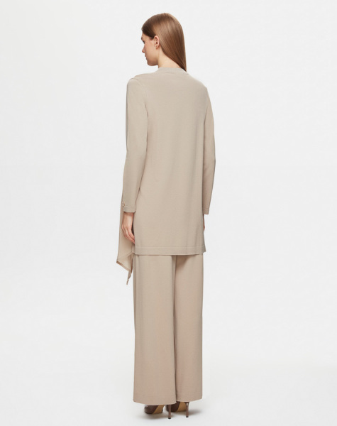 Kruvaze Kesim Cupro Triko 1318-ANTHRACITE Tunik - 4