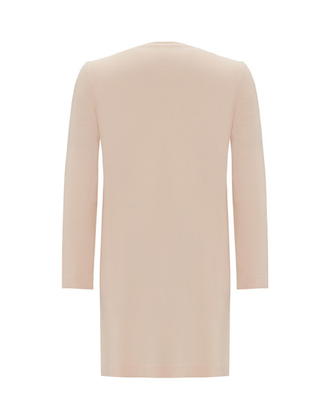 T25Y-6023 Asimetrik Kesim Çizgili Triko Tunik 1081-SALMON - 2