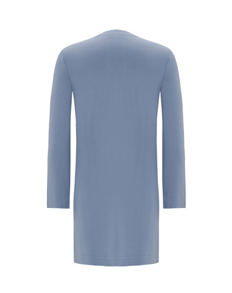 Asimetrik Kesim Çizgili Triko Lavanta Rengi Tunik - 2