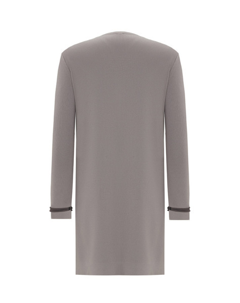 T25Y-6030 Tiktak Detaylı Triko Tunik 1179-GREY - 2