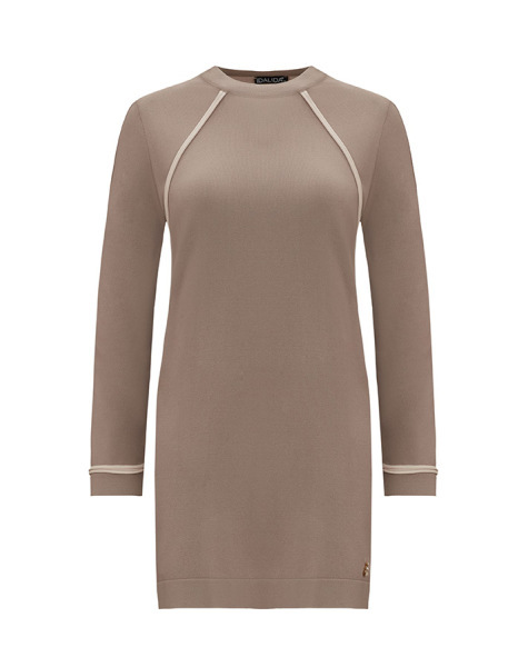 T25Y-6030 Tiktak Detaylı Triko Tunik 1237-MİNK - 1