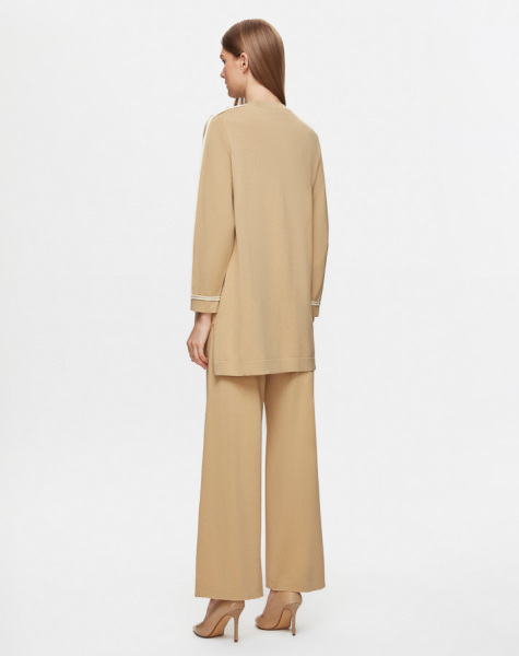 T25Y-6030 Tiktak Detaylı Triko Tunik 1241-CAMEL - 3