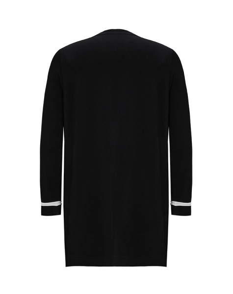 T25Y-6030 Tiktak Detaylı Triko Tunik BLACK - 2