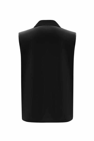 Kruvaze Kesim Beli Kuşaklı 1237-MİNK Tunik - 10