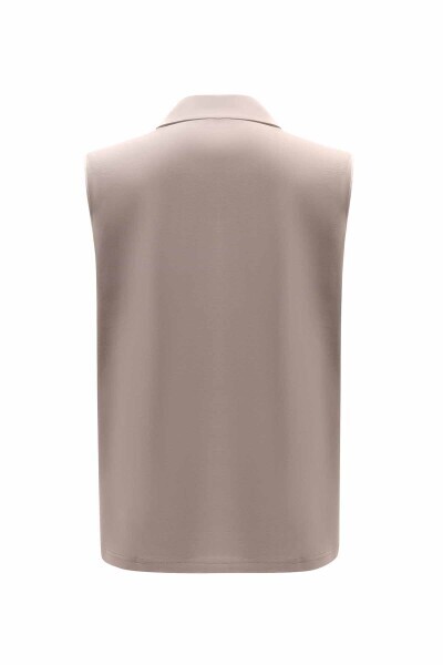 Kruvaze Kesim Beli Kuşaklı 1237-MİNK Tunik - 21