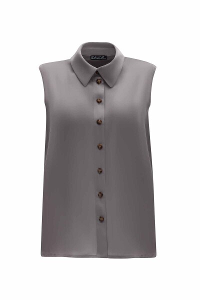 Double Breasted Waist Belted Tunic - 4