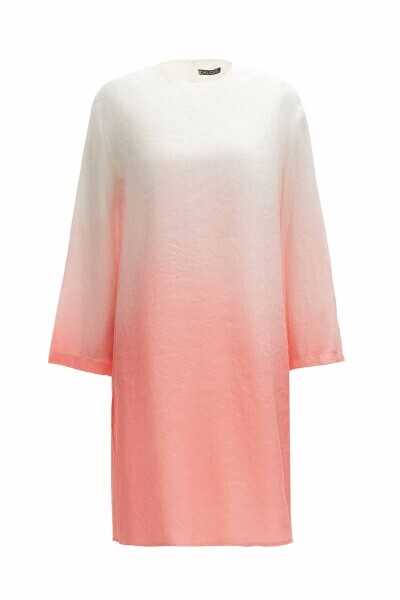 Gradient Long Sleeve Linen Tunic - MISS DALIDA