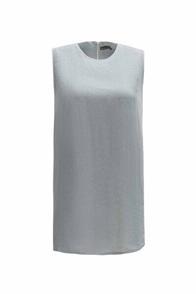 Solid Color Linen Tunic - 1