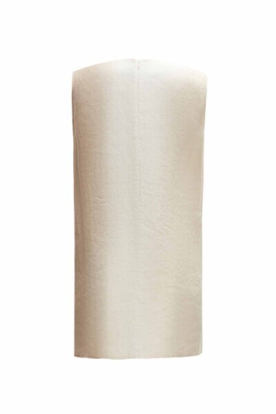 T25Y-6043 Degradeli Keten Kolsuz Tunik STONE - 2