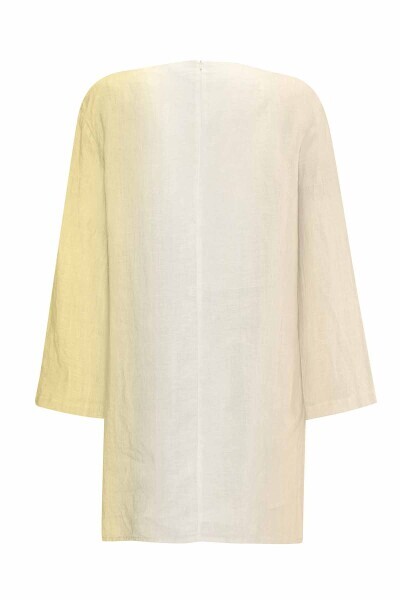 Gradient Long Sleeve Linen Tunic - MISS DALIDA (1)