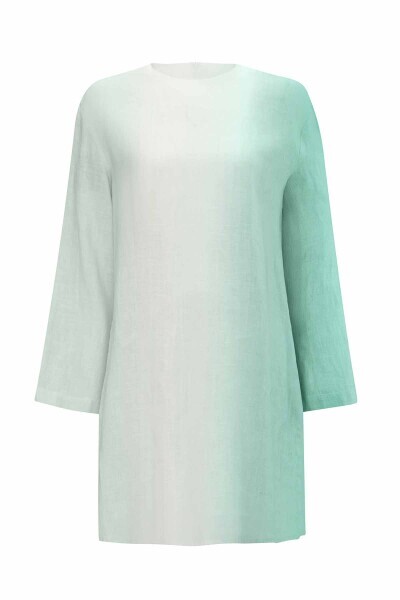 Gradient Long Sleeve Linen Tunic - MISS DALIDA (1)