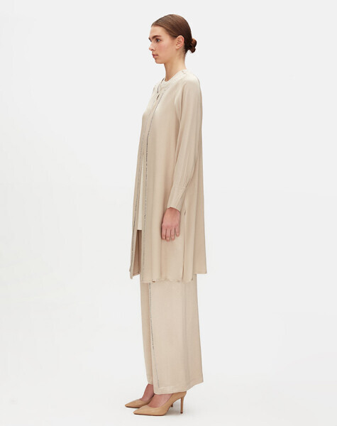 Stone Detailed Hook Closure Tunic - MISS DALIDA (1)