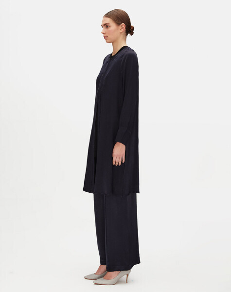 Stone Detailed Hook Closure Tunic - MISS DALIDA (1)
